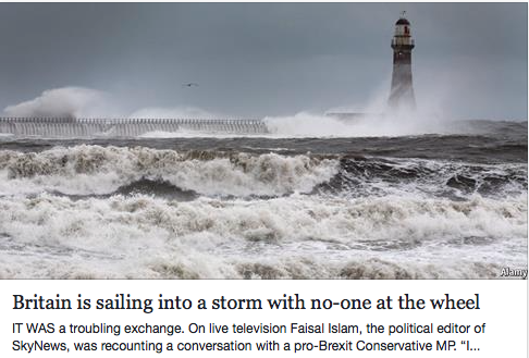 Britain sailing into storm