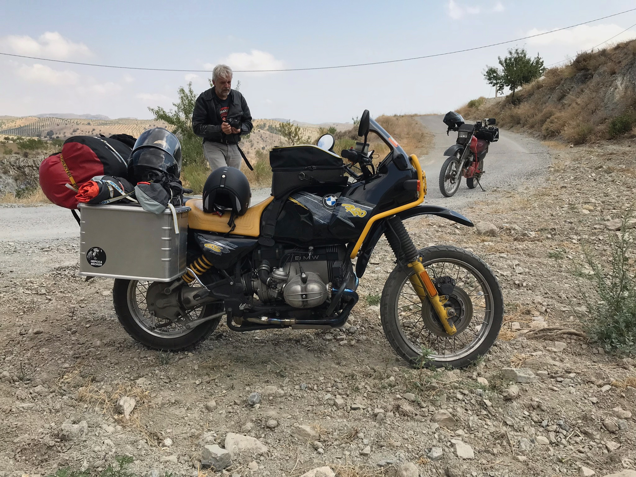 BMW R80GS Road trips in Europe